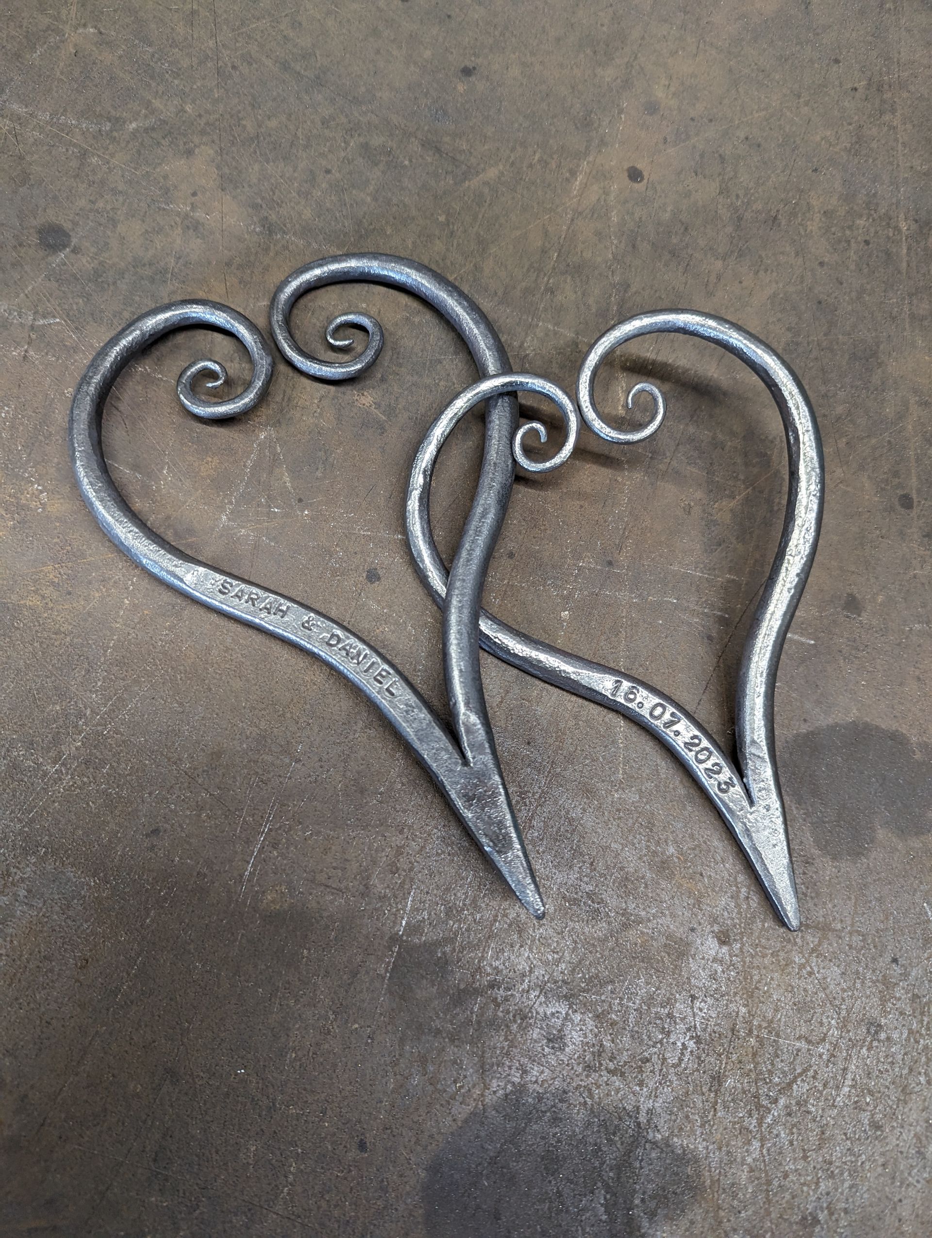 metal hearts forged