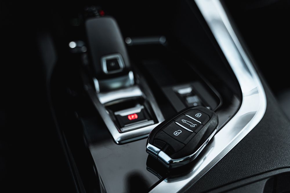 Key of car near passenger seat — Locksmith in Robina, QLD