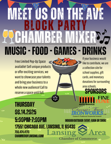 A poster for chamber mixer on Aug 14, 2025