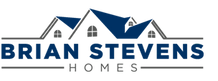 Brian Stevens Homes logo in navy and gray with stylized house roof icons