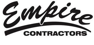 Empire Contractors logo in black script and bold block text