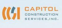 Capitol Construction Services, Inc. logo in orange and gray with stylized C icon