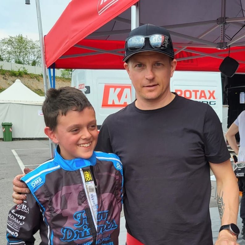 kimi Raikkonen e Lorenzo Sammartano - Franciacorta Karting track Bargnana (BS)