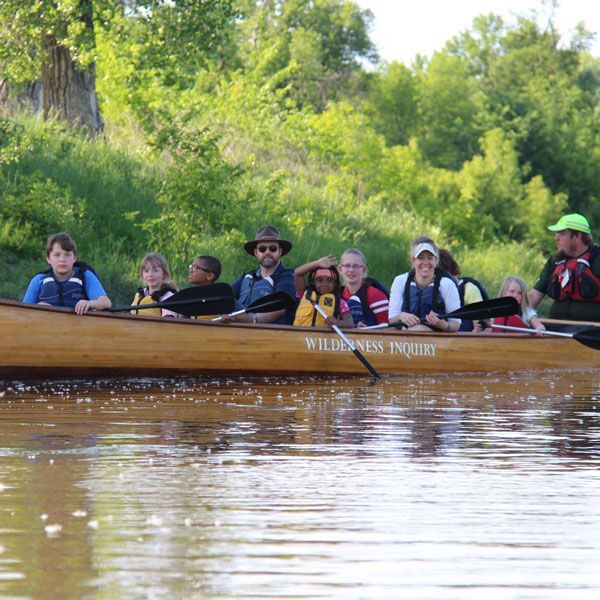 canoeing in river