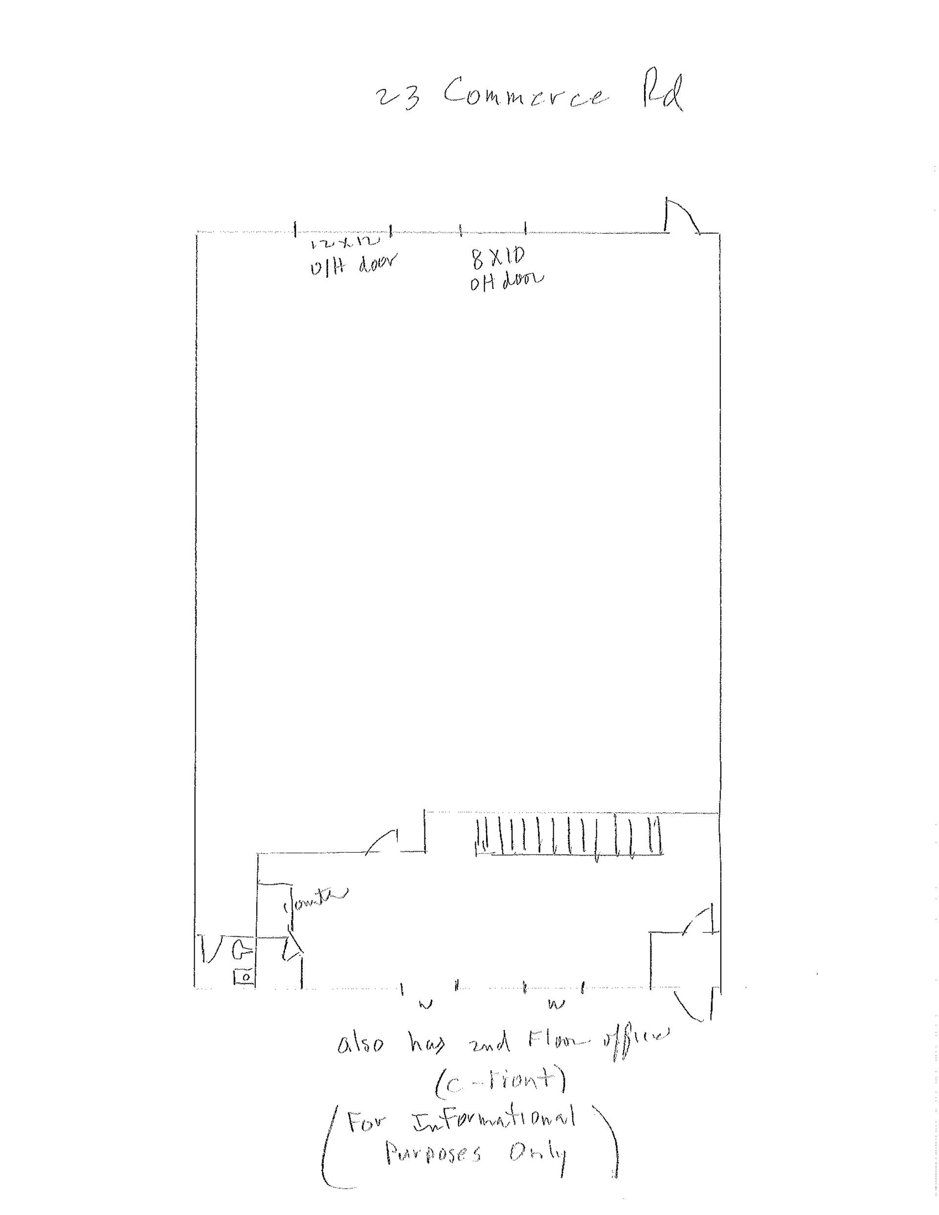 23(C) Commerce Rd floor plan 5345sft – Clifton, NJ - Evergreen Commercial Real Estate Brokers Inc