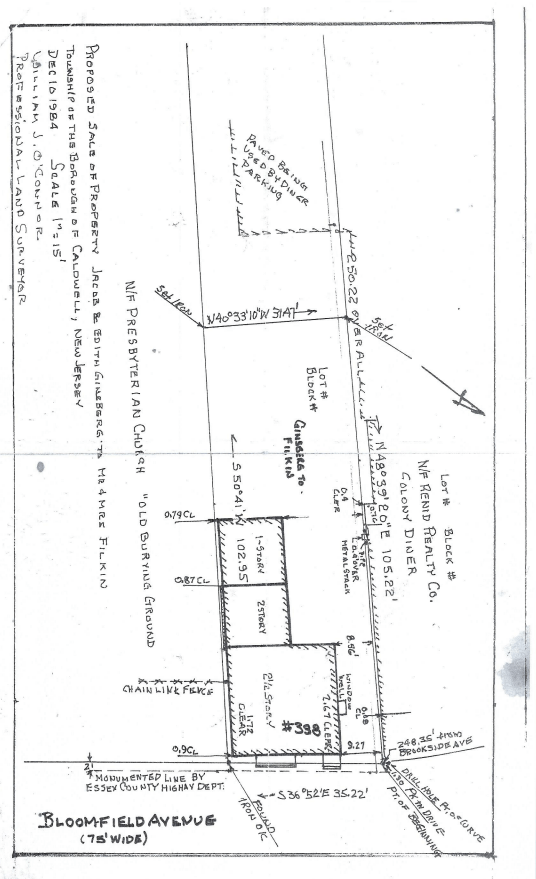 Building Print Survey — Clifton, NJ — Evergreen Commercial Real Estate Brokers Inc