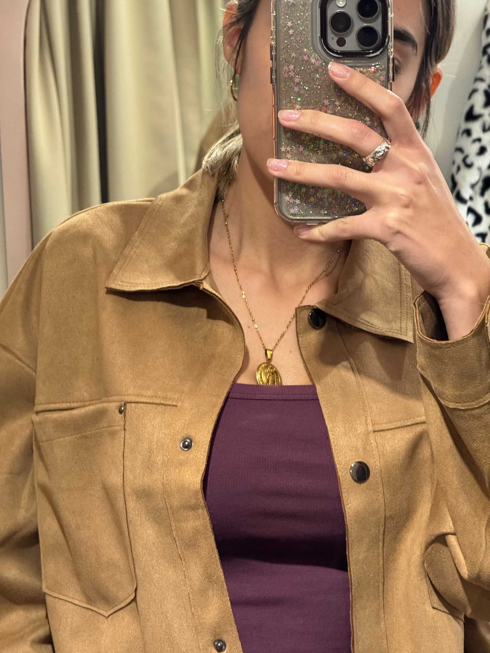 Chaqueta de gamuza.
