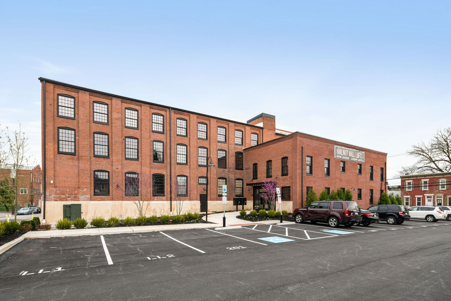 Exterior Photo of Walnut Mills Lofts