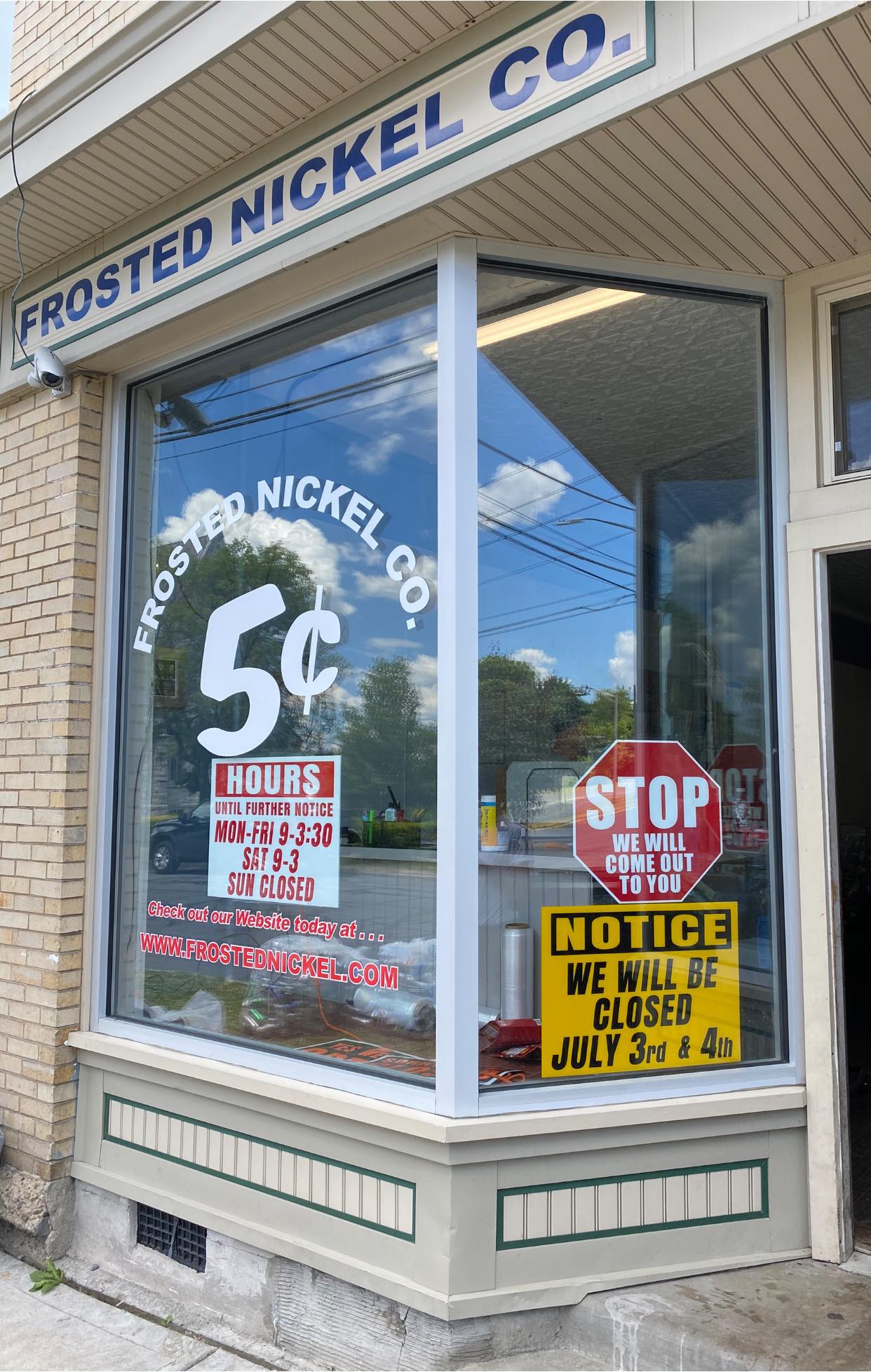 Frosted Nickle Co. Store Front — Auburn, NY — Frosted Nickel Co. Frosted Nickle Co. Store Front — Auburn, NY — Frosted Nickel Co.