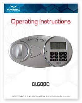 A operating instructions for a safe with a digital display.