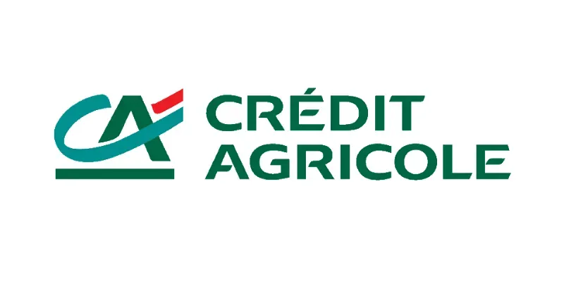 Le logo de ca crédit agricole est vert et blanc.