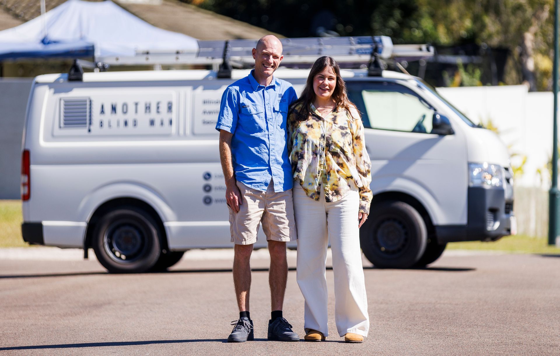 The team at Another Blind Man with their Mobile Showroom