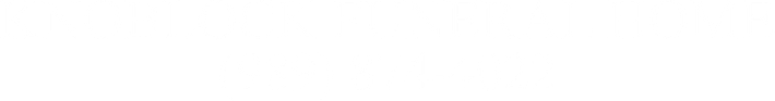 Knoblock Funeral Home logo in white, phone numbe beneath