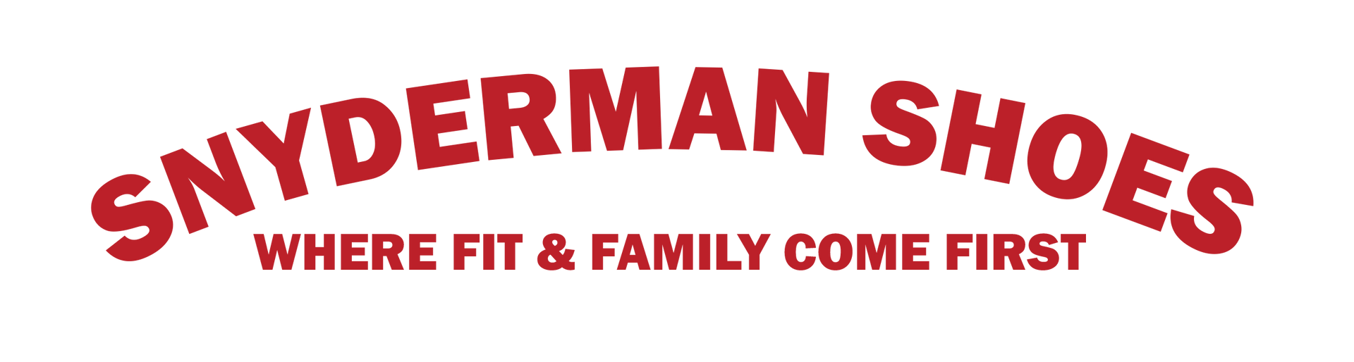 Snyderman shoes where fit and family come first logo
