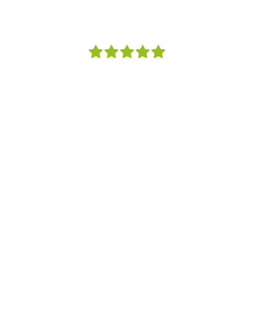 Vijf groene sterren op een rij, wat duidt op een hoge beoordeling of recensie.