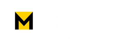 Marquis Transformative Education logo in black and yellow with tagline underneath