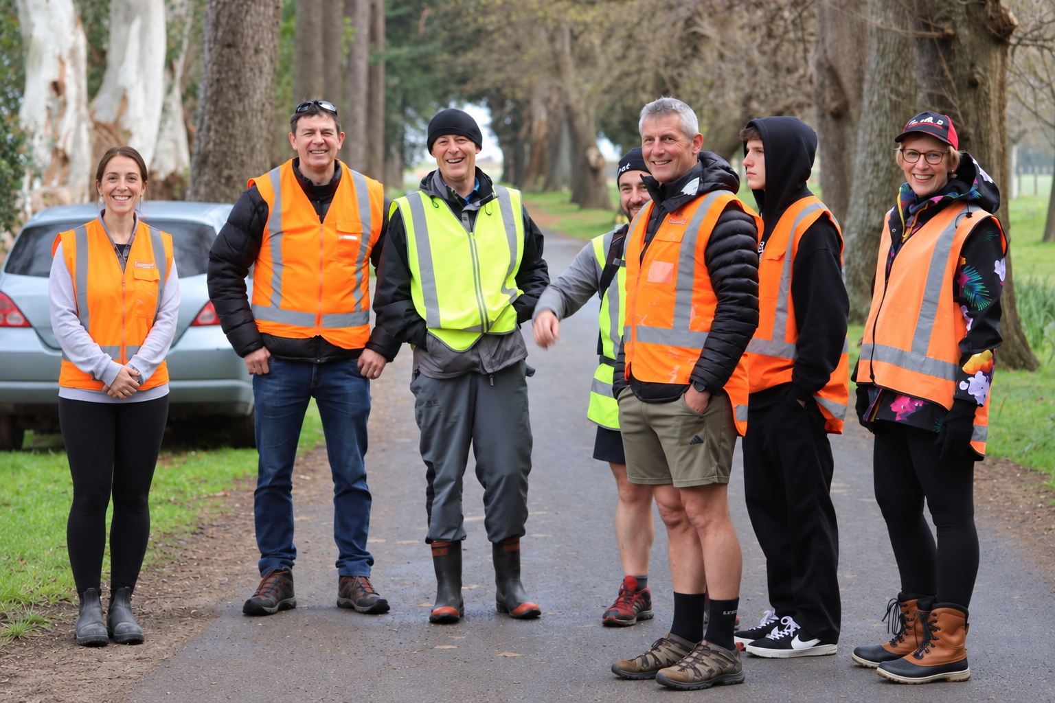 Members of the Tuffnell Drainage team together outdoors