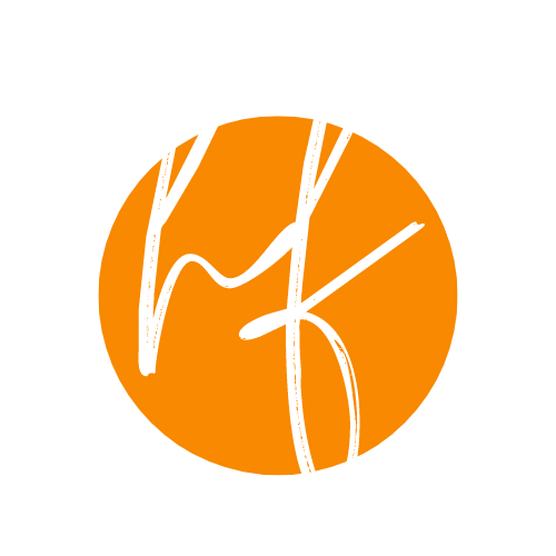 An orange circle with a white cross inside of it