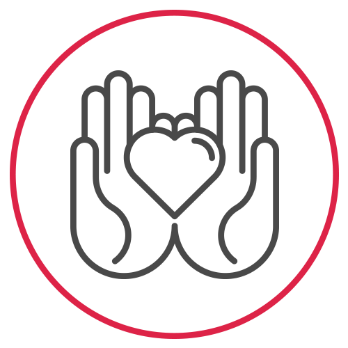 Icon Herz in hand