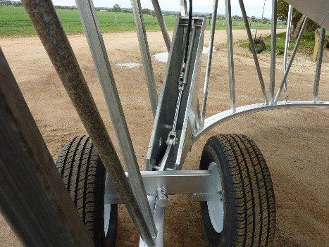 Auger Bin Wheels - Shea-Oak Log, SA - Leske Engineering