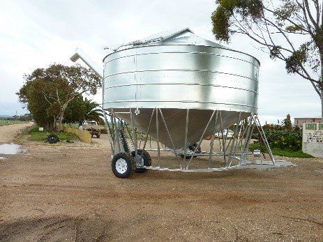 55 Ton Auger bin - Shea-Oak Log, SA - Leske Engineering