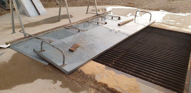 Grain Storage on Ground Close Up Look - Shea-Oak Log, SA - Leske Engineering