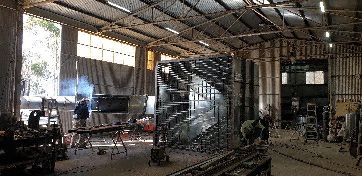 Inside the On Farm Storage - Shea-Oak Log, SA - Leske Engineering