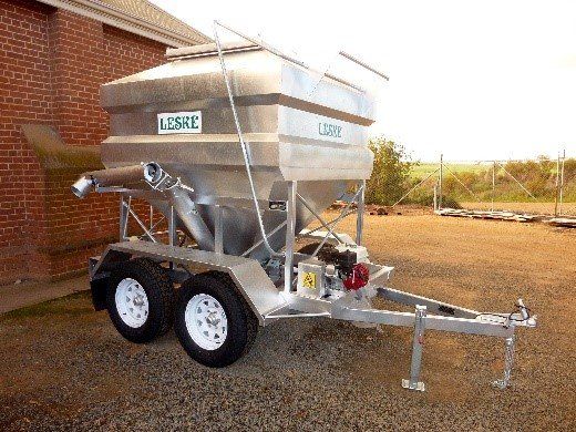 Trailing Feed Out Bin - Shea-Oak Log, SA - Leske Engineering