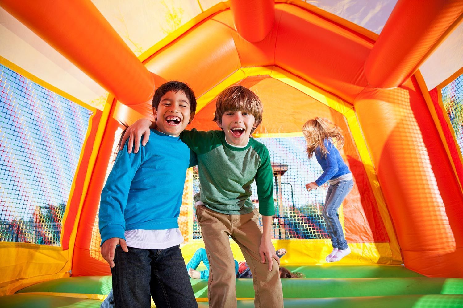 Children Enjoying in Bounce House — Hoffman Estates, IL — Bash Box-Party In A Box