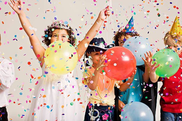 Happy Children with Balloons — Hoffman Estates, IL — Bash Box-Party In A Box