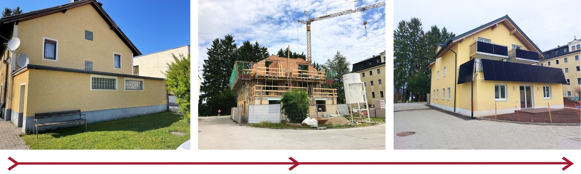Salzburg; Sanierung; Generalsanierung; modern; Renovierung; energieeffizient; Neugestaltung; Bauen in Salzburg; Bau