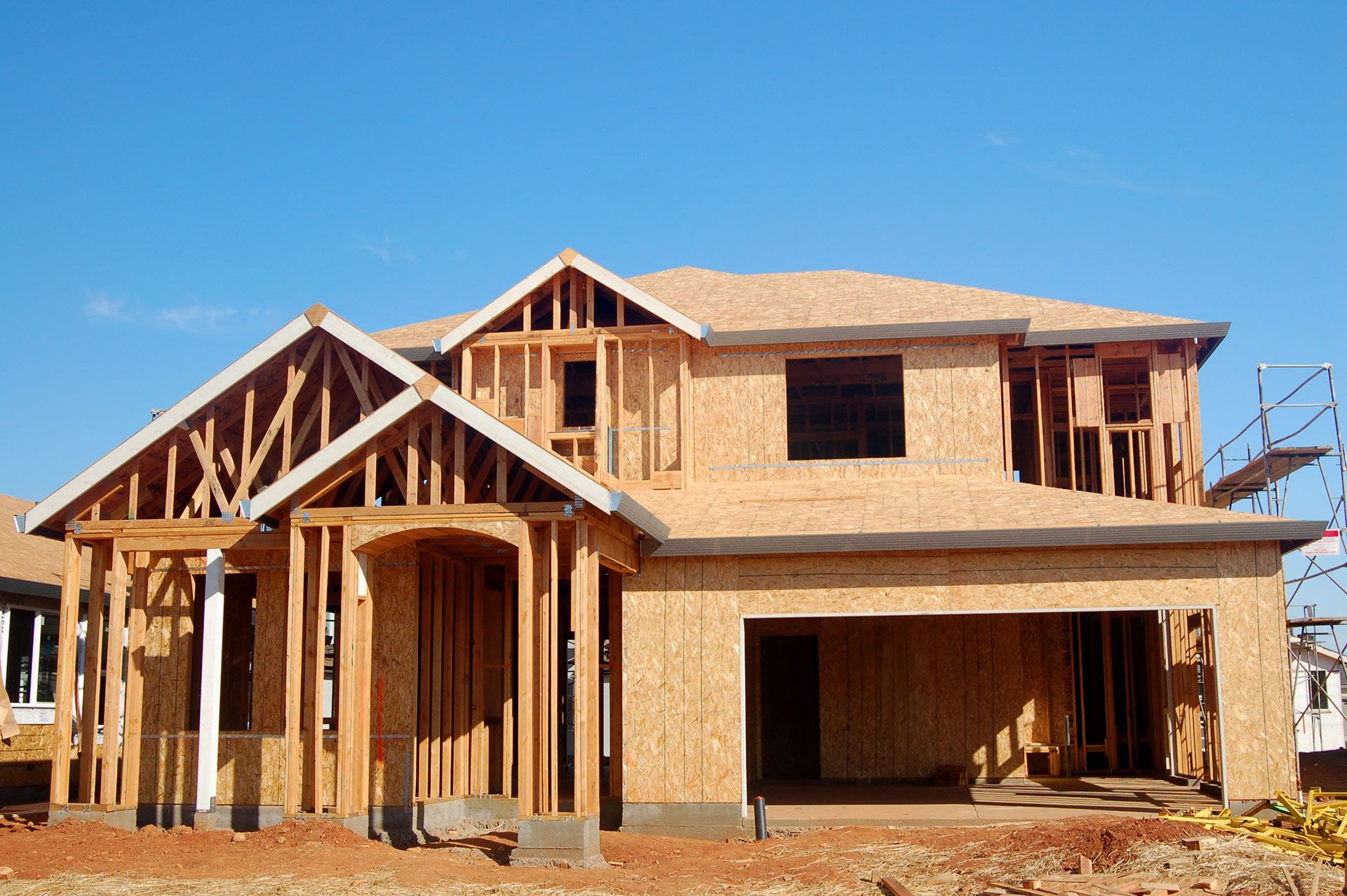 Custom home build in process