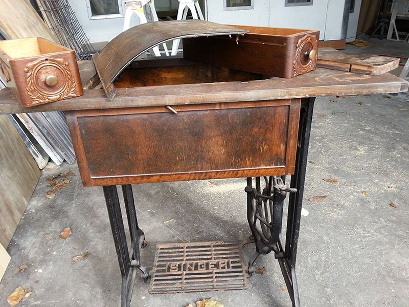 Sewing Table - Auckland, NZ - Papakura Furniture & Door Refinishers Limited