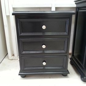 Black Tallboy - Auckland, NZ - Papakura Furniture & Door Refinishers Limited