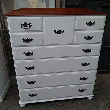 White Tallboy - Auckland, NZ - Papakura Furniture & Door Refinishers Limited