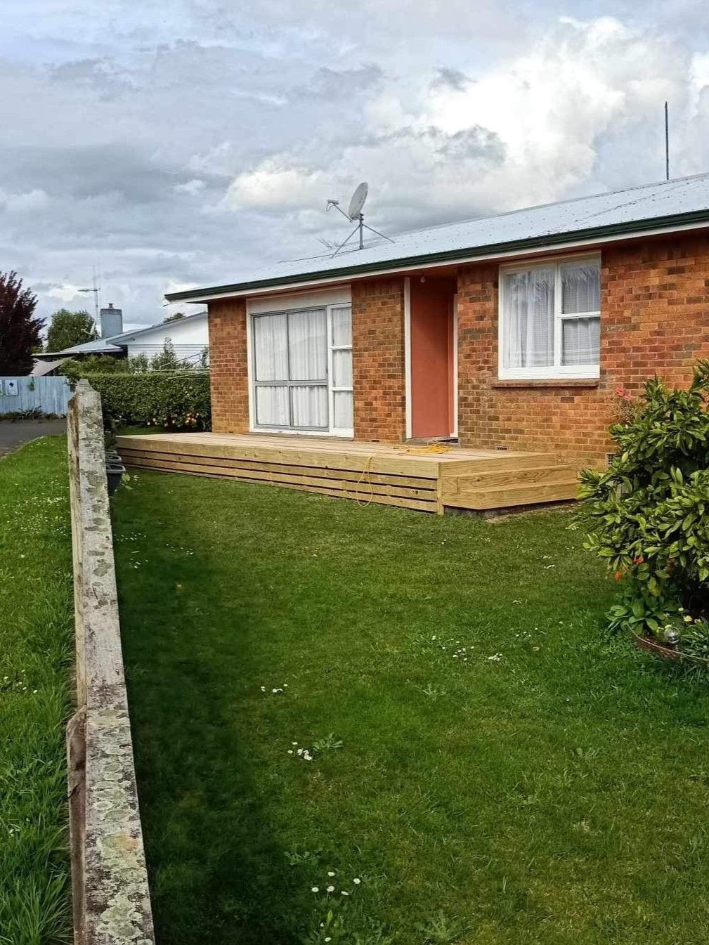 Concrete Patio transformed to wooden deck