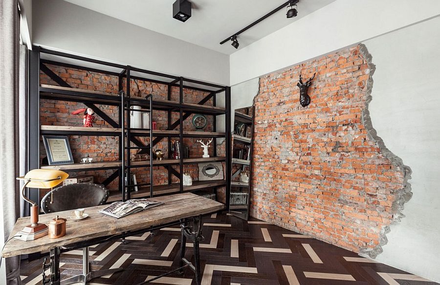 rustic home office
