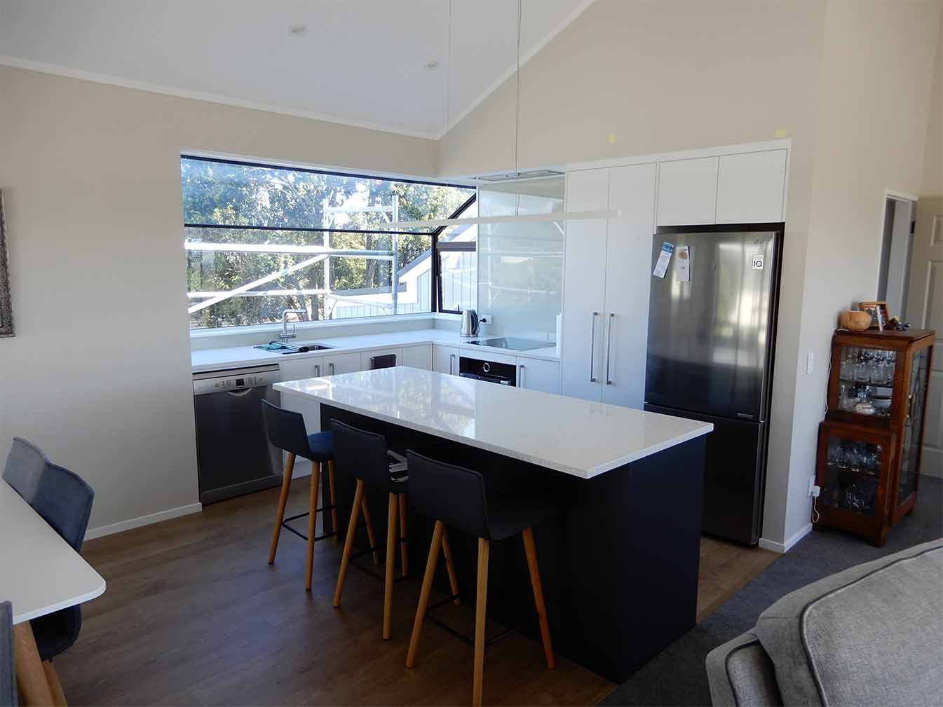bold black kitchen design