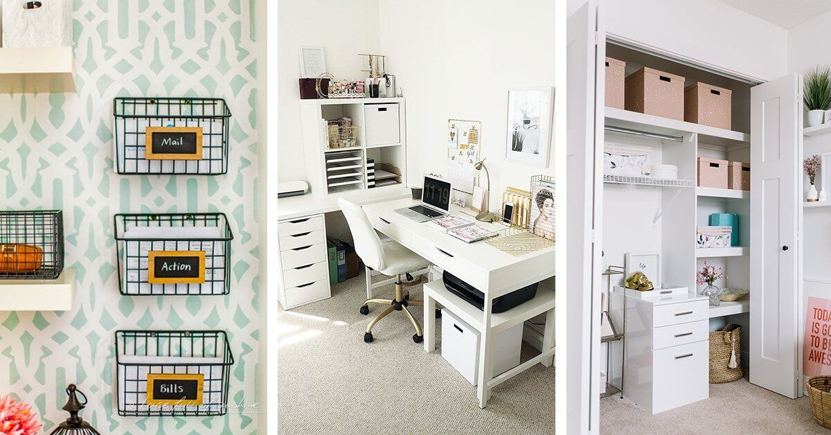 organised and tidy office storage