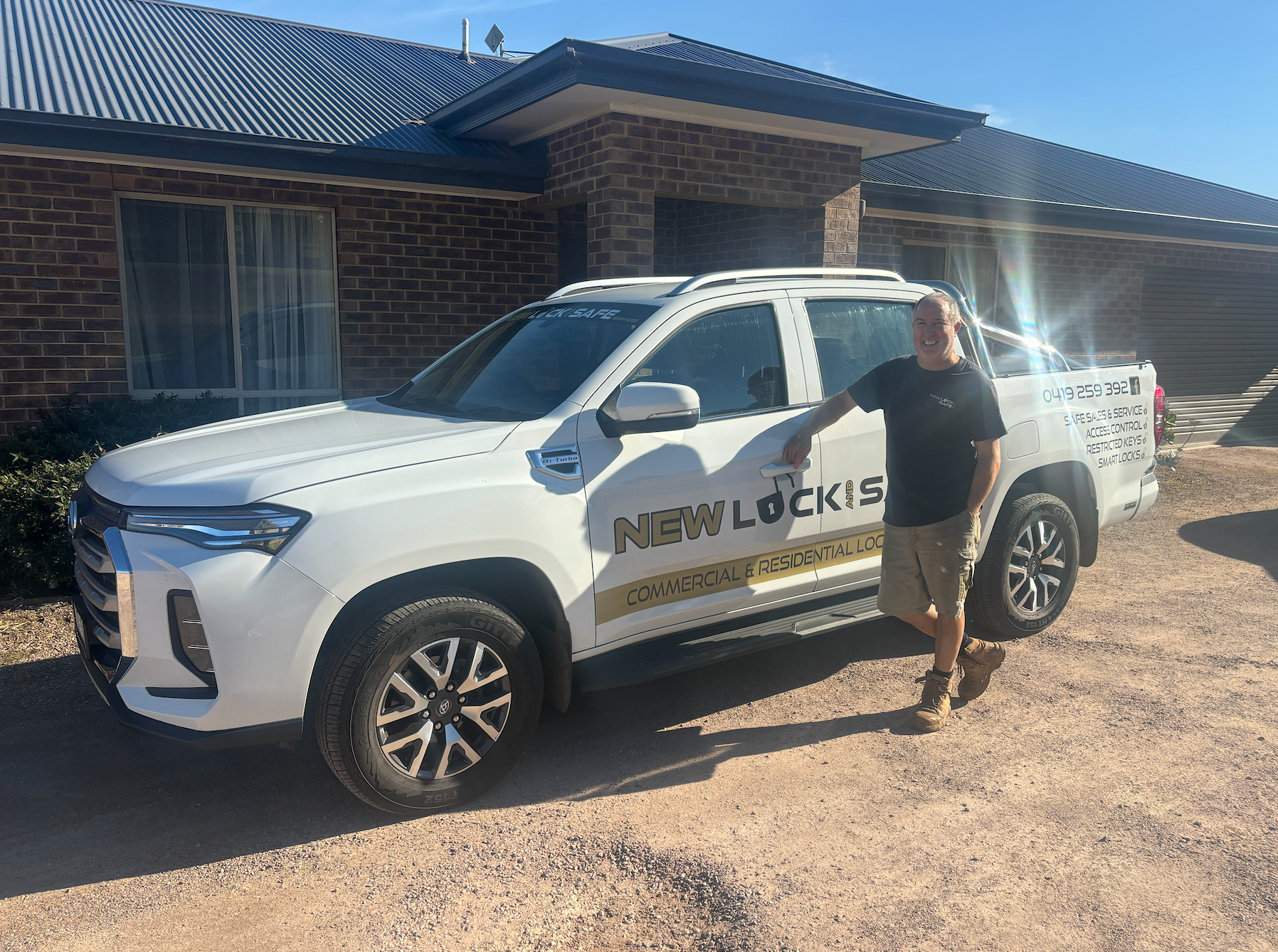 Man Changing Core Of A Door Lock — New Lock & Safe Services in Terang, VIC