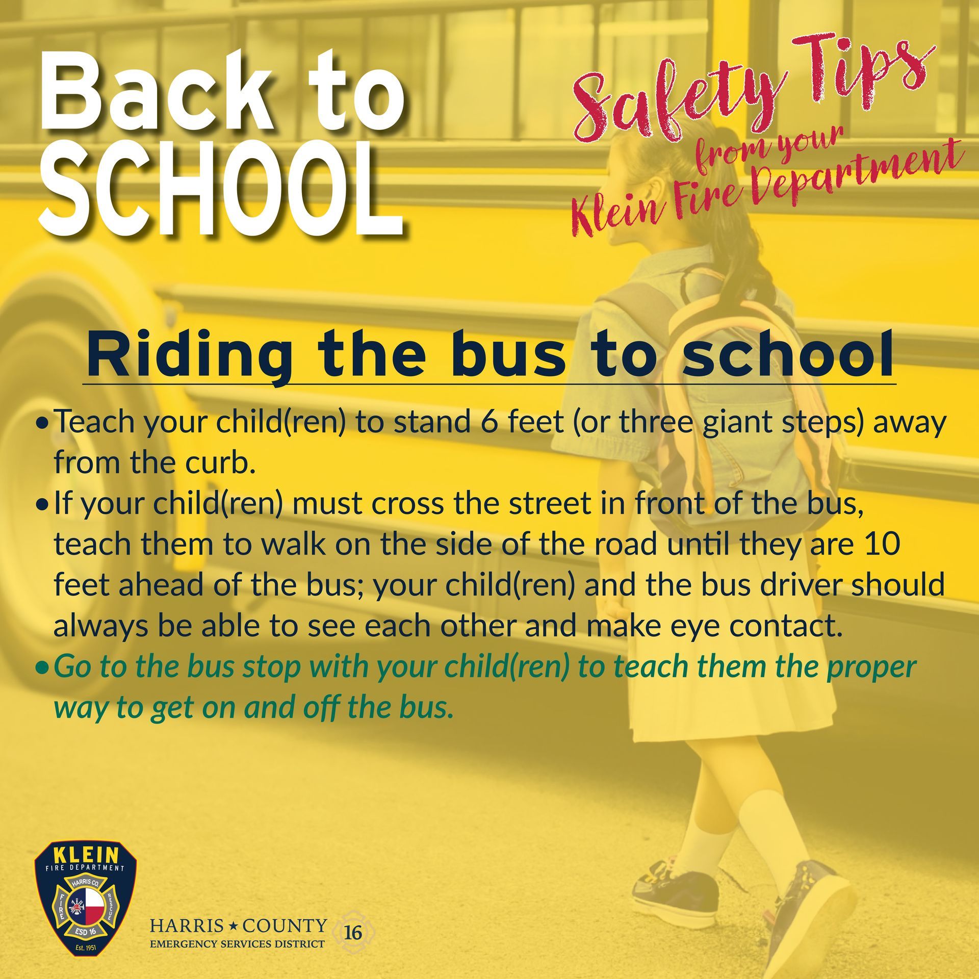 Back to school safety tips for riding the bus to school