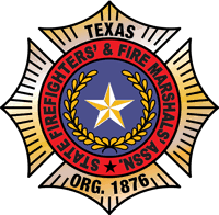 The logo for the texas firefighters and fire marshals association