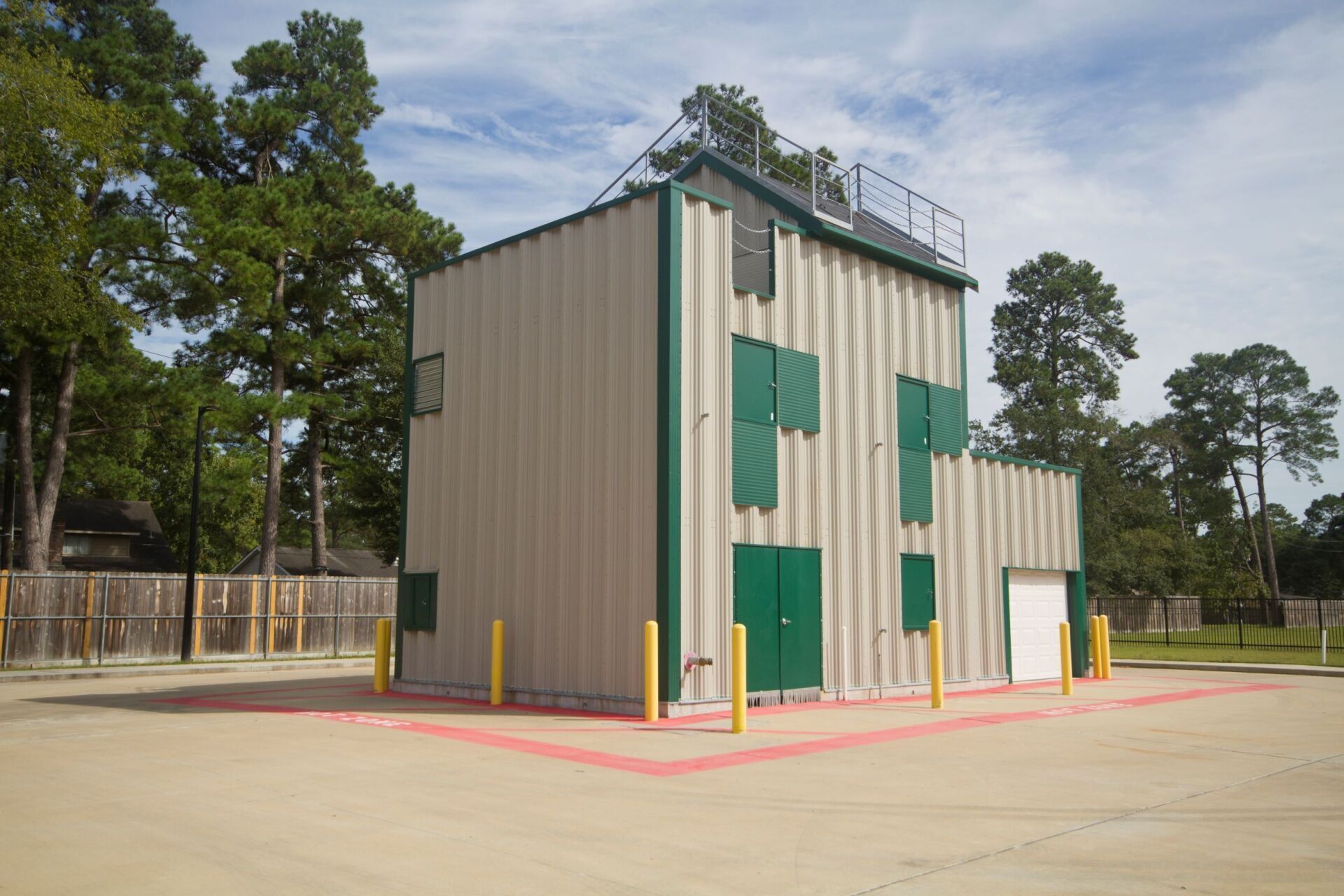 A picture of the Klein Fire Dept. training building.