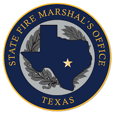 The logo for the state fire marshal 's office in texas.