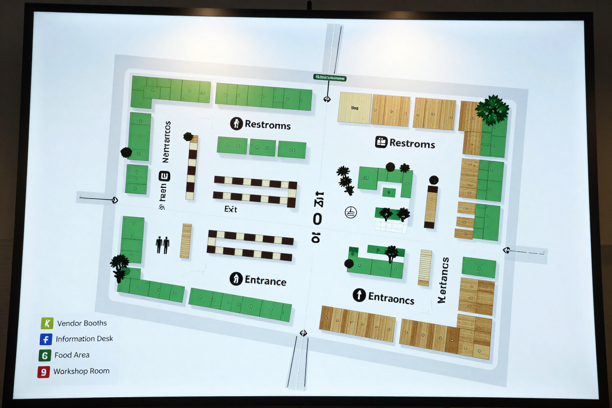Expo floor plan overview