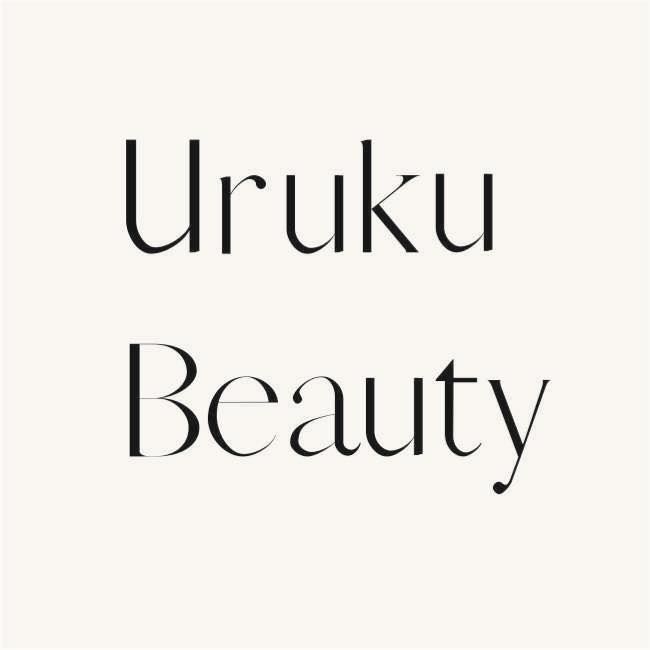 A logo for uruku beauty is shown on a white background.
