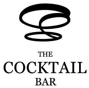 A black and white logo for the cocktail bar.