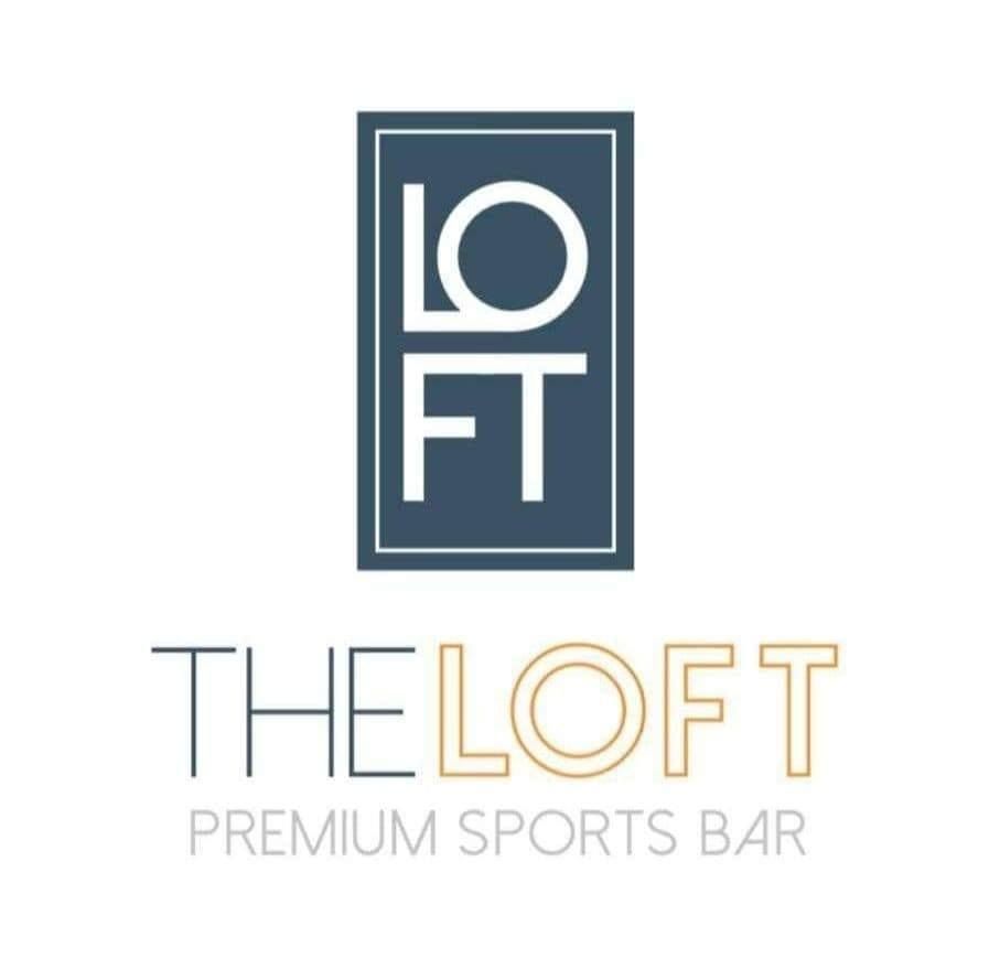 The logo for the loft premium sports bar