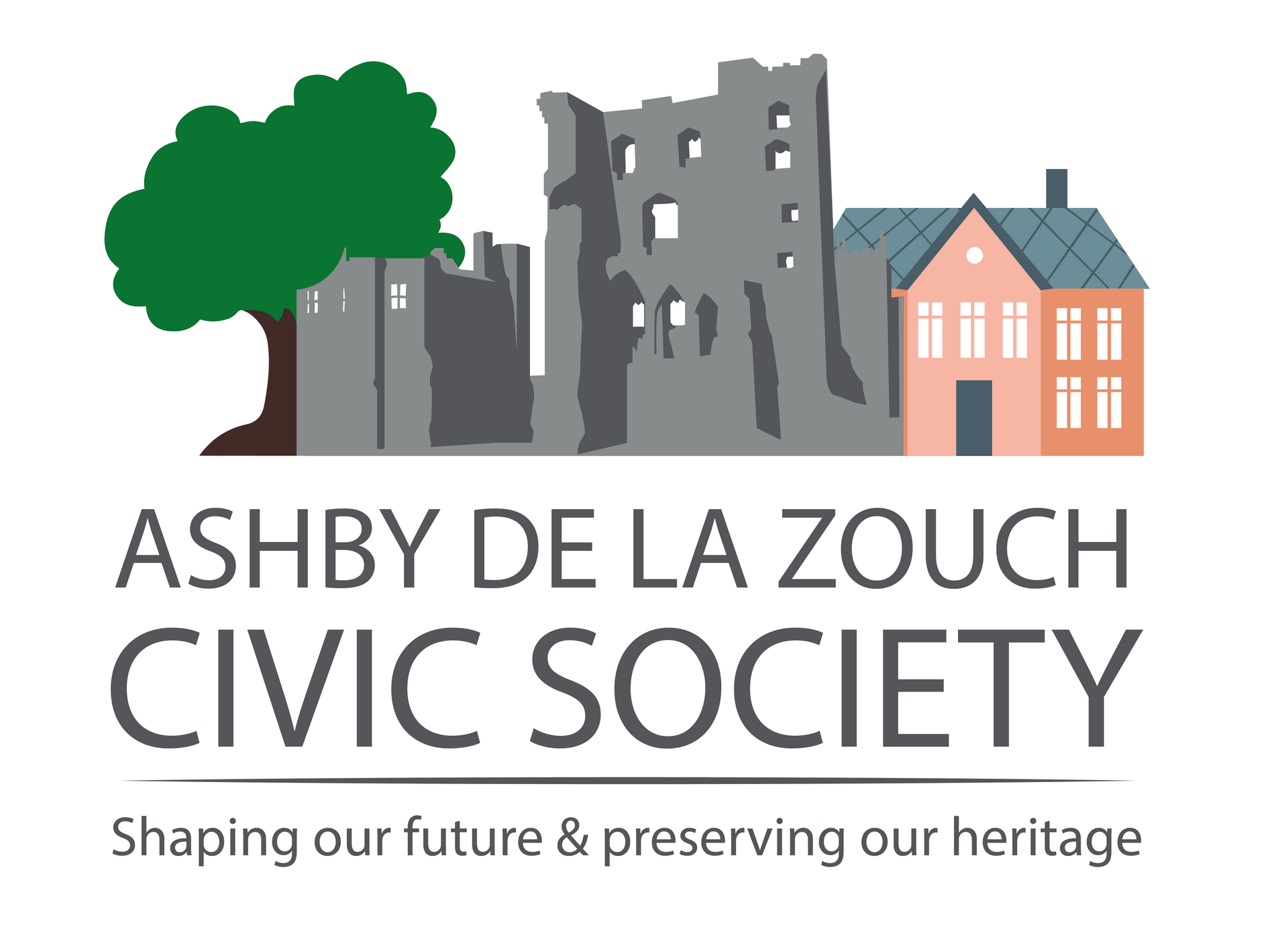 The logo for the ashby de la zouch civic society is shown.