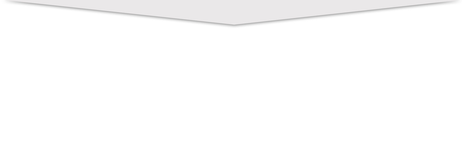 White page with a curved gray folded banner edge across the top